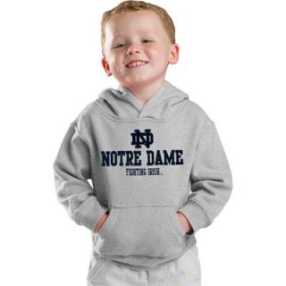 Notre Dame Fighting Irish Kids 4 7 Grey adidas Tackle Twill Hooded 
