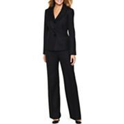 Le Suit® Pleated Embossed Pant Suit $70