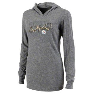 Pittsburgh Steelers Womens Brink of Victory Long Sleeve Tri Blend 