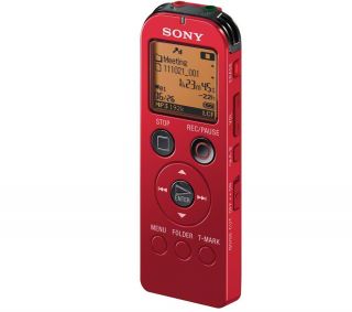 SONY ICD UX522 Digital voice recorder 2 GB   red  Pixmania UK