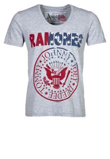 Amplified THE RAMONES USA FLAG   T Shirt   grey marl   Zalando.de