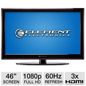 Element ELDFW464 46 Class LCD HDTV   1080p, 1920 x 1080, 169, 60Hz 