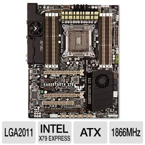 ASUS Sabertooth X79 TUF Motherboard   ATX, Socket R (LGA2011), Intel 
