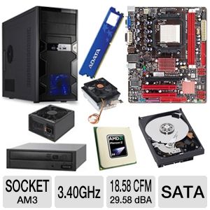 BIOSTAR A780L3G AMD 780L Socket AM3 Motherboard and AMD Phenom II X4 