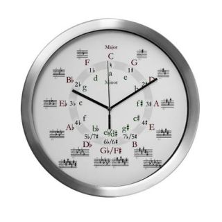 Fifths Gifts  Fifths Clocks  Circle of Fifths Modern Wall Clock