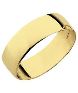 Buy 9ct Gold Plain D Shape Wedding Ring   6mm at Argos.co.uk   Your 