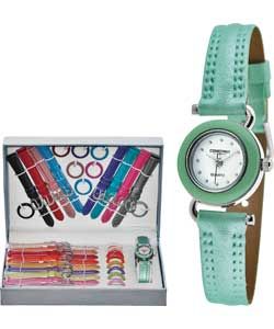 Buy Constant Ladies Interchangeable Straps & Bezels Watch Set at 