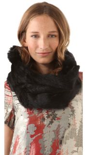 Diane von Furstenberg Rabbit Fur Snood  