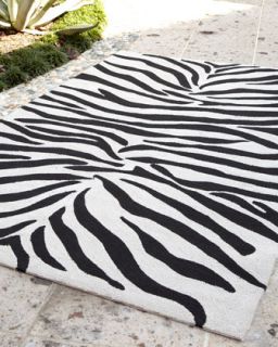Zoey Zebra Print Rug   The Horchow Collection