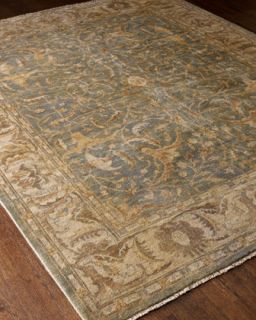 Cool Blue Oushak Rug   The Horchow Collection