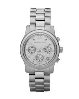 Stainless Steel Midsized Chronograph Watch   