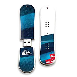Quiksilver Last Mission Blue SnowDrive USB Flash Drive 4GB by Office 