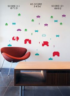   Space Invaders Surface/Wall Graphics