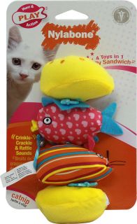 Nylabone Silly Sandwich Cat Toy    1 Toy   Vitacost 