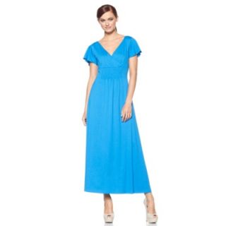 Completely Me by Liz Lange Maxi Dress with Flutter Sleeve