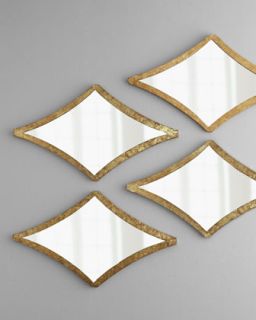 Curved Diamond Mirror   The Horchow Collection