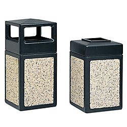 Safco® Canmeleon™ Aggregate Panel Outdoor Receptacle, Top Opening 