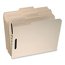 Oxford® Top Tab File Folders With Fasteners, Legal Size, 2 Fasteners 