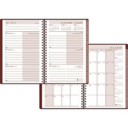 FORAY™ 30% Recycled Weekly/Monthly Planner, 4 x 6, Brown, January 