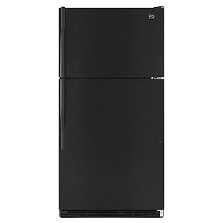 Whirlpool 17.6 cu. ft. Top Freezer Refrigerator   Black   Appliances 