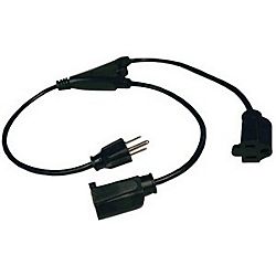 Tripp Lite P022 001 2 Power Extension Splitter Cable by Office Depot