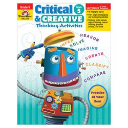 Evan Moor Critical And Creative Thinking Activities Grade 5 by Office 