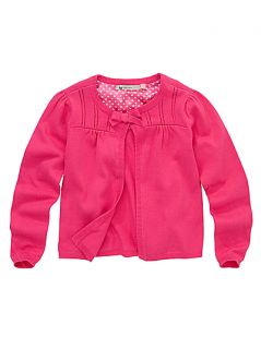 Buy John Lewis Girl One Button Cardigan, Pink online at JohnLewis 