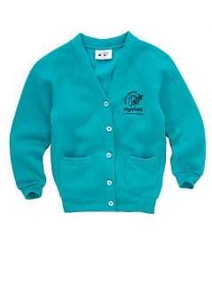 Buy Highfield CE Primary School Girls Cardigan, Jade online at 