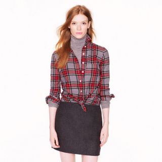 Boy shirt in grey tartan   casual shirts   Womens shirts & tops   J 