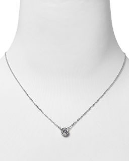 Crislu Bezel Pendant Necklace, 16  