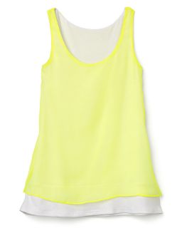 Aqua Girls Chiffon Tank Top   Sizes S XL  