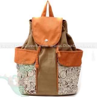 Wholesale Fashion Women Floral Canvas Drawstring Backpack    