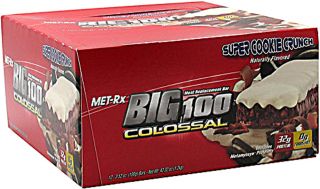 MET Rx Big100 Colossal Bar Super Cookie Crunch    12 Bars   Vitacost 
