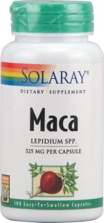 Solaray Maca    525 mg   100 Capsules   Vitacost 