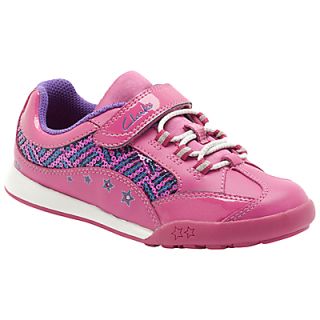 Buy Clarks Giggle Spark Trainers, Berry online at JohnLewis   John 
