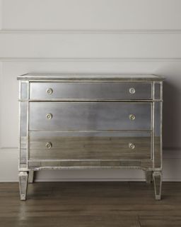 Amelie Mirrored Hall Chest   The Horchow Collection