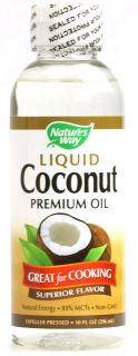 Natures Way Liquid Coconut Premium Oil    10 fl oz   Vitacost 