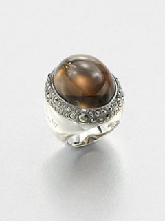 Pomellato 67   Sterling Silver Cabochon Ring/Marcasite