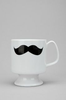 Mustache Flared Mug   Urban Outfitters