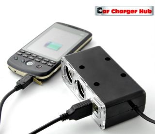 Bil Laddare förgrening 12V USB iPod iPhone GPS Säkring CE m på 