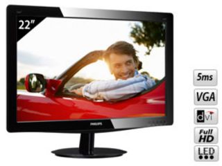 Philips 226V3LSB LCD LED 21.5 DVI Monitor  Ebuyer