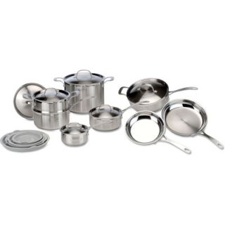 Delonghi Florence Stainless Steel 14 Piece Cookware Set 