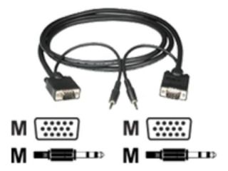 CablesToGo, HD15 M/M UXGA Monitor Cable with 3.5mm  Ebuyer