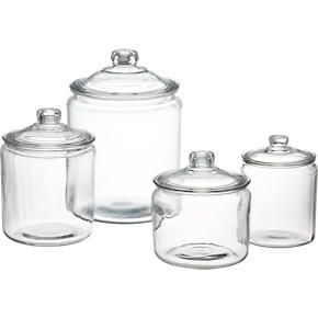    Heritage Hill Glass Jars with Lids  