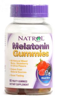 Natrol Melatonin Gummies Mixed Berry    60 Gummies   Vitacost 