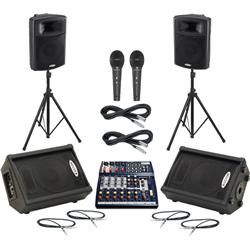 Soundcraft Notepad 124FX / APS15 Mains & Monitors Package 