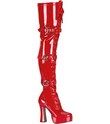 Red Thigh High Boots      