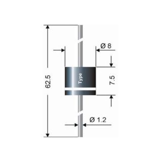 Standard Diode SEMIKRON® P Serie Semikron P 1000 A Gehäuseart Ø 8x7 