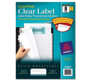 Avery Index Maker Extra Wide Dividers with Clear Labels