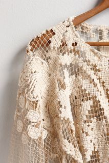Antique Handcrocheted Fringe Dress   Anthropologie